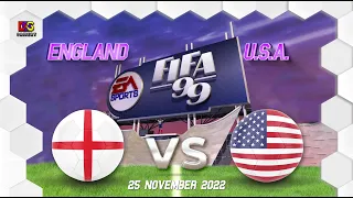 FIFA World Cup Qatar 2022 in FIFA 99: England - U.S.A. (1998) | 4K/60