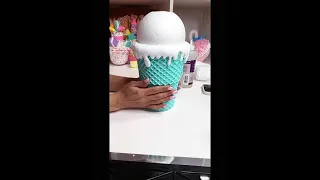 Ice cream cup cone fake bake #summer #fakebake