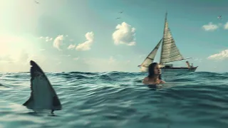 Woman Falls Off Sailboat Into Shark Infested Waters!