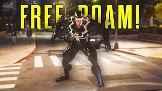 Free Roam as Venom in Spider-Man 2 (PS5) | Venom Free Roam Gameplay 2024 (Debug Menu)