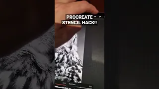 PROCREATE TUTORIAL TATTOO STENCIL TRICK! Make a stencil instantly!!!