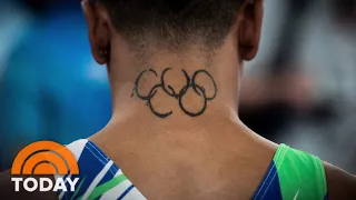 Many Athletes In Tokyo Sport Olympic Ring Tattoos