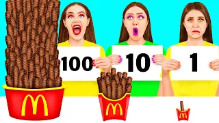 100 Layers of Food Challenge | Crazy Challenge by TeenTeam Challenge