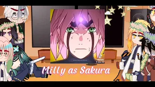 Hashiras react to @Eu_sou_ninguem.. as Sakura Haruno @Akemi_Kny_Dark as Hinata 1/???🌷🇧🇷🇺🇲