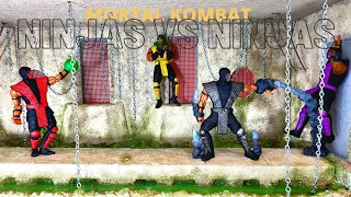 STORM COLLECTIBLES Mortal Kombat  SCORPION ERMAC SMOKE AND RAIN 1/12 Scale