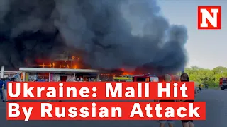 Watch: Ukraine Mall Reportedly Hit By Russian Attack