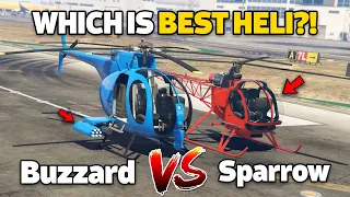 GTA 5 ONLINE - SPARROW VS BUZZARD (WHICH IS BEST?)