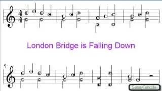 London Bridge is Falling Down - Nursery Rhymes Easy Sheet Music