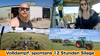 FarmVLOG#836 - Wartungsaufnahme bei den Fendtschleppern / Spontane Silage gemacht