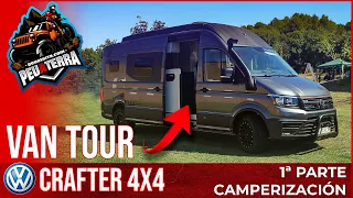 VAN TOUR Crafter 4motion 4x4 Long 😁👍 | CAMPER 4x4 by Julià Camper | PEUATERRA