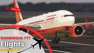 SCARY GIANT Plane Landing!! Boeing 777 Air India Landing at San Francisco Airport