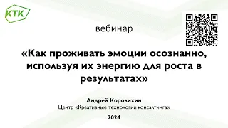 Как проживать эмоции осознанно, используя их энергию для роста в результатах?