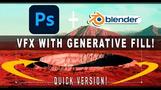 Quick Tutorial: Blender Camera Projection + Photoshop Generative Fill (Using AI!)