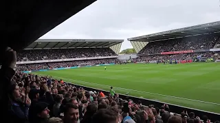 CROWD CAM- MILLWALL 3-4 BLACKBURN ROVERS - FANS SING LET EM COME & HEY JUDE! #millwall #brfc #efl