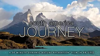 SOUTH AMERICA AERIAL JOURNEY: 30 Min 4K Nature Relaxation Experience: Chile, Argentina, Bolivia
