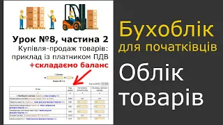 Урок 8, частина 2. Облік купівлі-продажу товарів у платника ПДВ