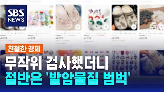 알리·테무 어린이 용품 무작위 검사에 절반은 '발암물질 범벅' / SBS / 친절한 경제