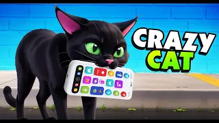 I Became a Cat and STOLE A Human's PHONE! - Little Kitty Big City