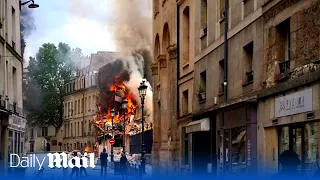 LIVE: Gas explosion occurs in Paris, buildings on fire