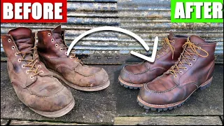 Red Wing Classic Moc Refurbishment | Complete Boot Makeover