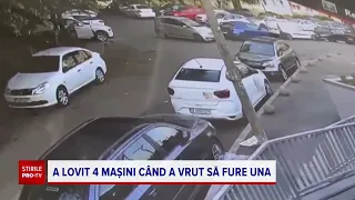 Ce a făcut un hoț care nu a reușit să iasă din parcare cu mașina pe care încerca să o fure
