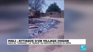 Attaque d'un village Dogon au Mali : face au "carnage", la "survie" du pay en jeu (IBK)