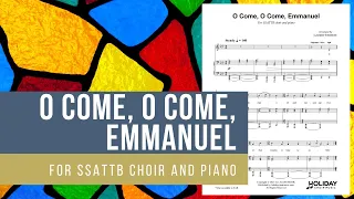 O Come, O Come, Emmanuel (SSATTB Choir and Piano) - Arranged by Garrett Breeze (Sheet Music Video)