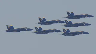 Raw: Blue Angels fly into Bay Area skies as they arrive for SF Fleet Week