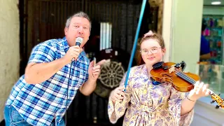 This DUET was OUT OF THIS WORLD | Fly Me To The Moon - Dad and Daughter Duet - Violin & Voice
