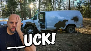 Vanlife | STUCK!! How Did I Get Myself Into This Mess?? A Very Hard Day In Vanlife!!