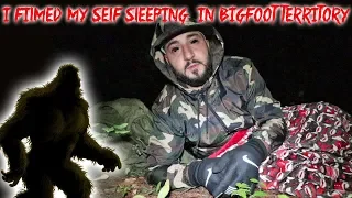 I FILMED MY SELF SLEEPING IN BIG FOOT FOREST! *I GOT BADLY INJURED* PART 1 | MOE SARGI