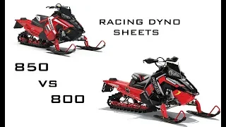 Polaris 850 vs stage kit 800 - Racing dyno sheets can an 800 beat an 850??