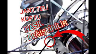 KIRILAN JANT TELİ NASIL DEĞİŞTİRİLİR - KOPAN JANT TELİ DEĞİŞTİRME #bisiklet