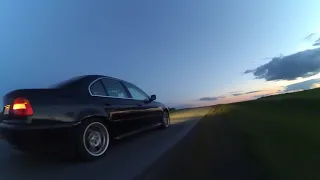 Cruising on e39 in sunset