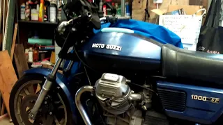 Moto Guzzi Restoration - Fitment of the refurbished brake system, up to a point.