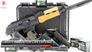 Liberty Ammunition Civil Defense 9mm Ammunition Test
