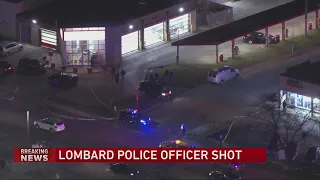 Police officer shot, suspect wounded amid armed robbery response in Lombard