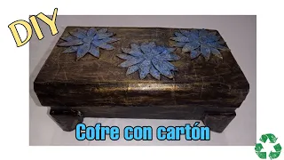 Cómo Hacer Un Cofre De Cartón super fácil #cofredecartón #cofre