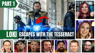 Loki Escapes With The Tesseract REACTION COMPILATION! (Part 1)