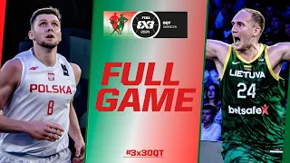 OLYMPIC TICKET GAME: Poland 🇵🇱 vs Lithuania 🇱🇹 | FIBA #3x3OQT 2024 | 3x3 Basketball