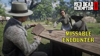 RDR2 Edith Downes Visits the Camp To Pay Off The Debt | Missable Encounter Red Dead Redemption 2