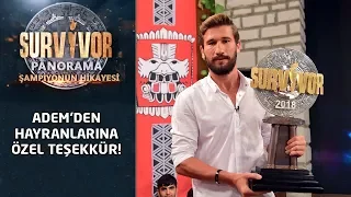 Adem'den Hayranlarına Özel Teşekkür | Survivor Panorama | Şampiyonun Hikayesi