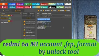 redmi 6a formate,mi account,frp kaise kare one click by unlock tool ii