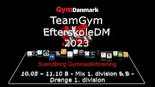 TeamGym Efterskole DM 2023 1.  division B Mix og B Drenge