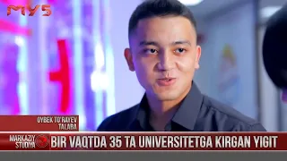 Bir vaqtda 35 ta universitetga kirgan yigit