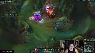 Tyler1 on TFBlade bullying a new lvl.15 league  player