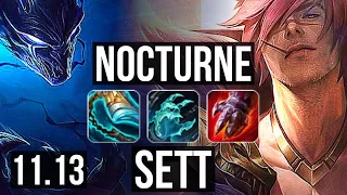 NOCTURNE vs SETT (TOP) | 11/1/12, 1000+ games, 1.2M mastery, Godlike | KR Challenger | v11.13