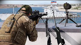 Ukrainian sniper kills Russian general with Barret MRAD rifle, rescues hostages at the Crimean coast