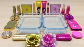 Pink vs Gold ! Rose Slime | Mixing Makeup Eyeshadow into Clear Slime ! Satisfying Videos #574