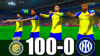 FIFA 23 | RONALDO, MESSI, MBAPPE, NEYMAR, ALL STARS | AL NASSR 100 - 0 INTER